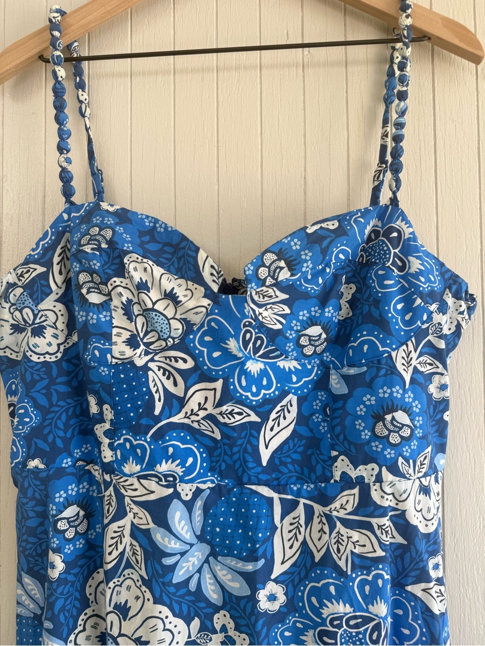Farm Rio Cotton Sundress - Blue Full of Flowers
